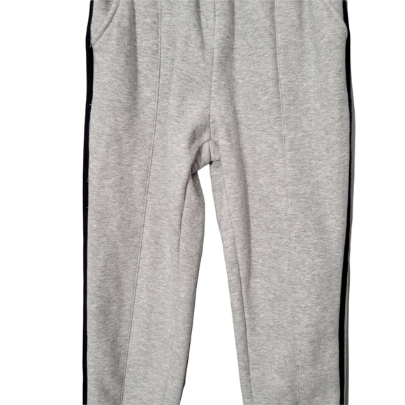 Whiteroom+Cactus Heathered Gray Side Stripe Jogger Sweatpants - Picture 4 of 10